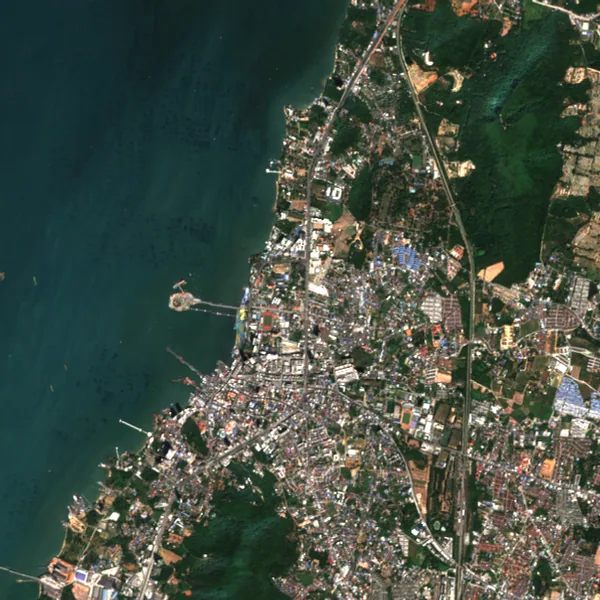 Latest Sentinel-2 image of Si Racha, Chon Buri, 1 Dec 2024