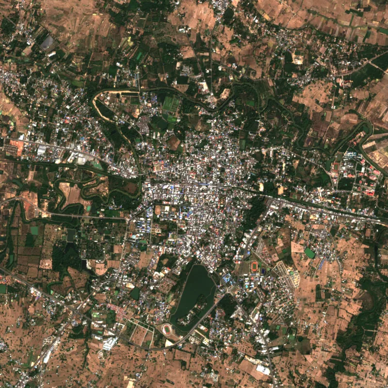 Latest Sentinel-2 image of Si Sa Ket, 18 Dec 2024