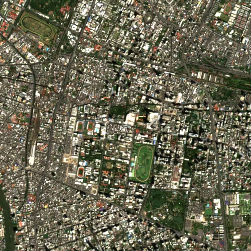 ภาพสีจริง Sentinel-2 ของสยาม กรุงเทพมหานคร Jan 27, 2017