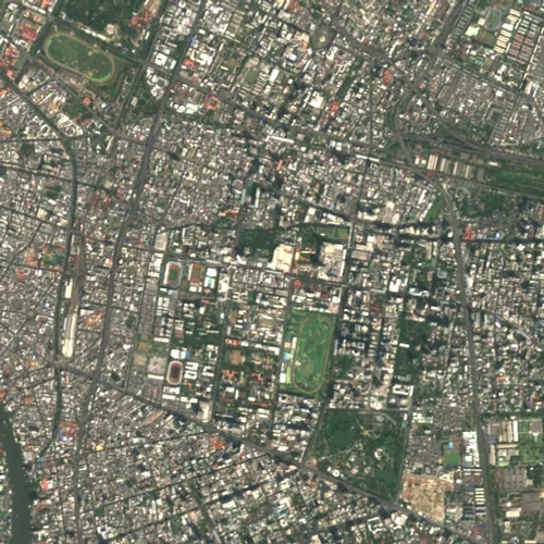ภาพสีจริง Sentinel-2 ของสยาม กรุงเทพมหานคร Jan 27, 2019