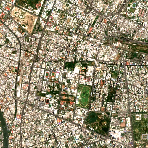 ภาพสีจริง Sentinel-2 ของสยาม กรุงเทพมหานคร Apr 30, 2024