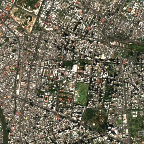 ภาพสีจริง Sentinel-2 ของสยาม กรุงเทพมหานคร Jan 15, 2025