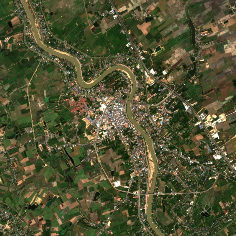 ภาพสีจริง Sentinel-2 ของสิงห์บุรี Dec 23, 2017