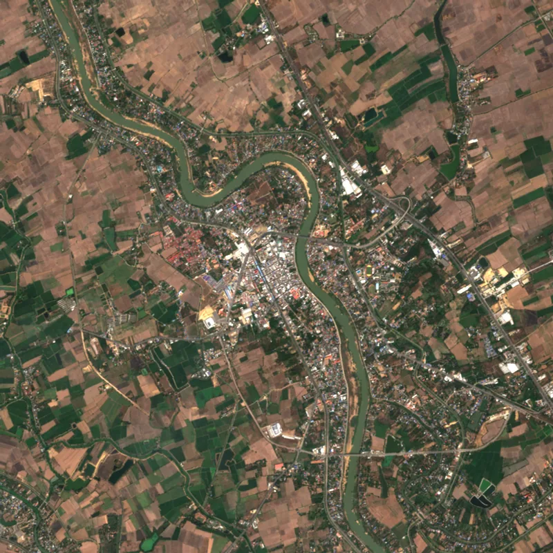 ภาพสีจริง Sentinel-2 ของสิงห์บุรี Jan 27, 2020