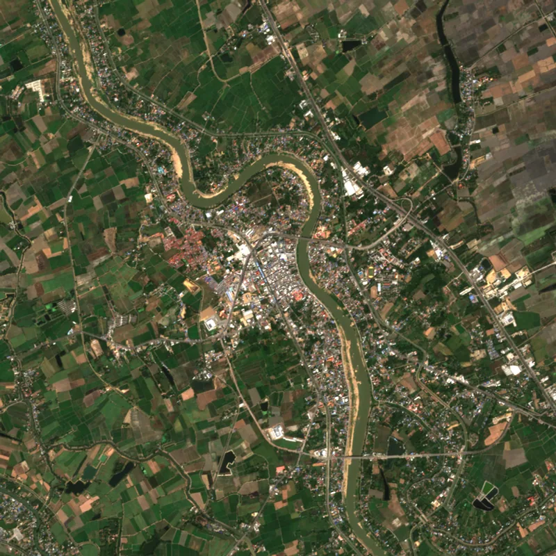 ภาพสีจริง Sentinel-2 ของสิงห์บุรี Dec 22, 2021