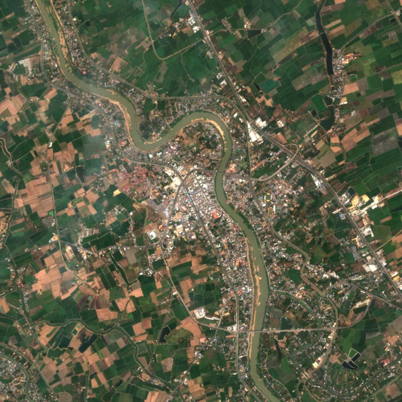 ภาพสีจริง Sentinel-2 ของสิงห์บุรี Feb 15, 2024