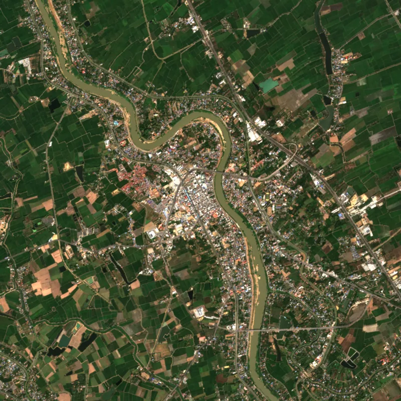 ภาพสีจริง Sentinel-2 ของสิงห์บุรี Jan 15, 2025