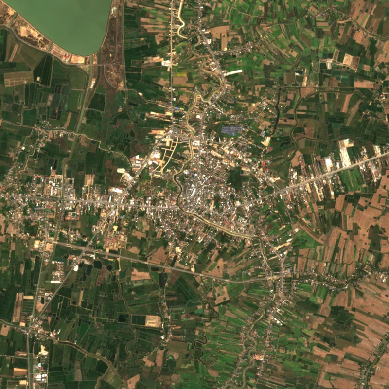 ภาพสีจริง Sentinel-2 ของสุโขทัย Mar 11, 2017