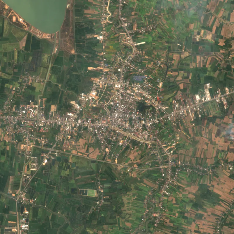 ภาพสีจริง Sentinel-2 ของสุโขทัย Mar 6, 2018