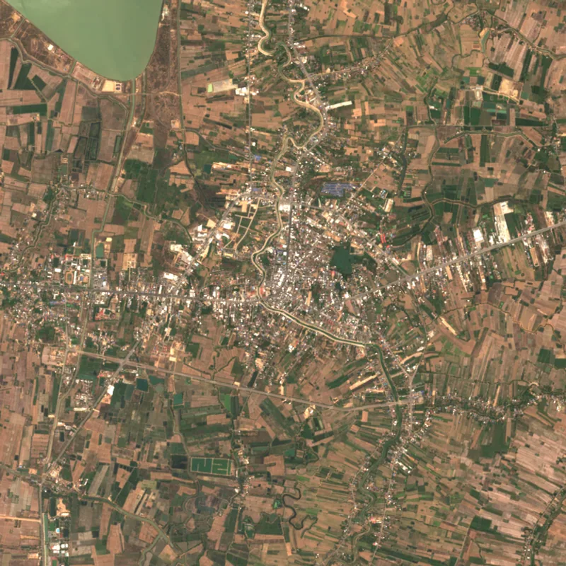 ภาพสีจริง Sentinel-2 ของสุโขทัย Mar 31, 2019