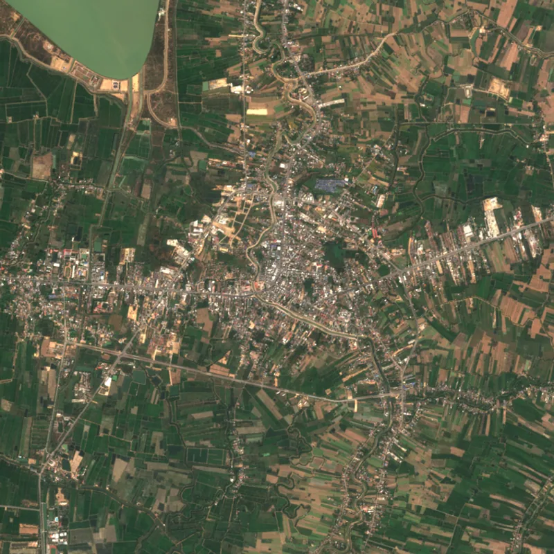 ภาพสีจริง Sentinel-2 ของสุโขทัย Jan 24, 2021