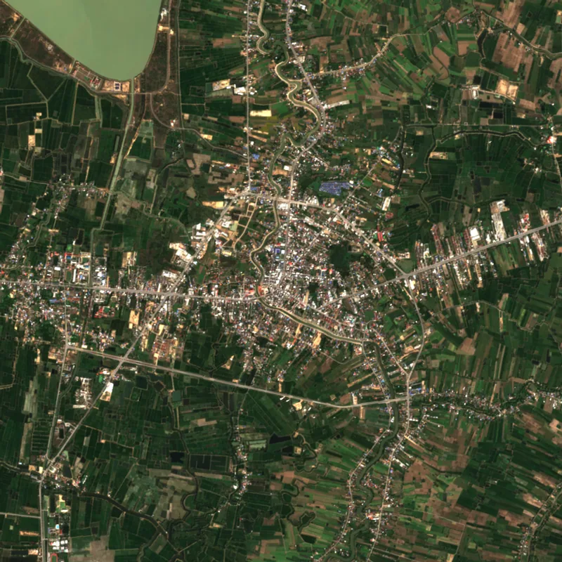ภาพสีจริง Sentinel-2 ของสุโขทัย Feb 8, 2022
