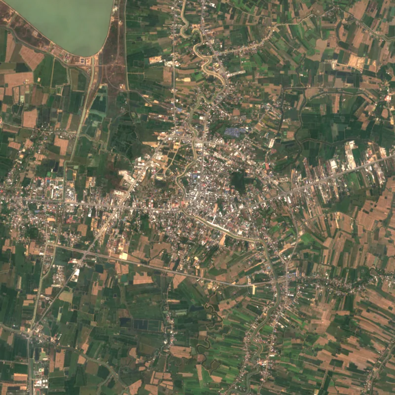 ภาพสีจริง Sentinel-2 ของสุโขทัย Feb 28, 2023
