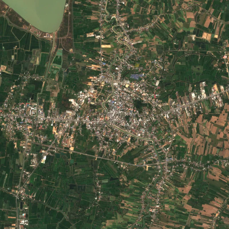 ภาพสีจริง Sentinel-2 ของสุโขทัย Feb 8, 2024