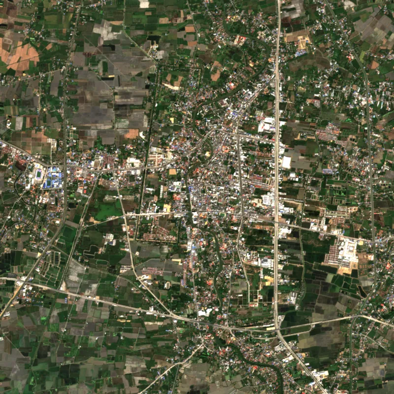ภาพสีจริง Sentinel-2 ของสุพรรณบุรี Dec 12, 2021