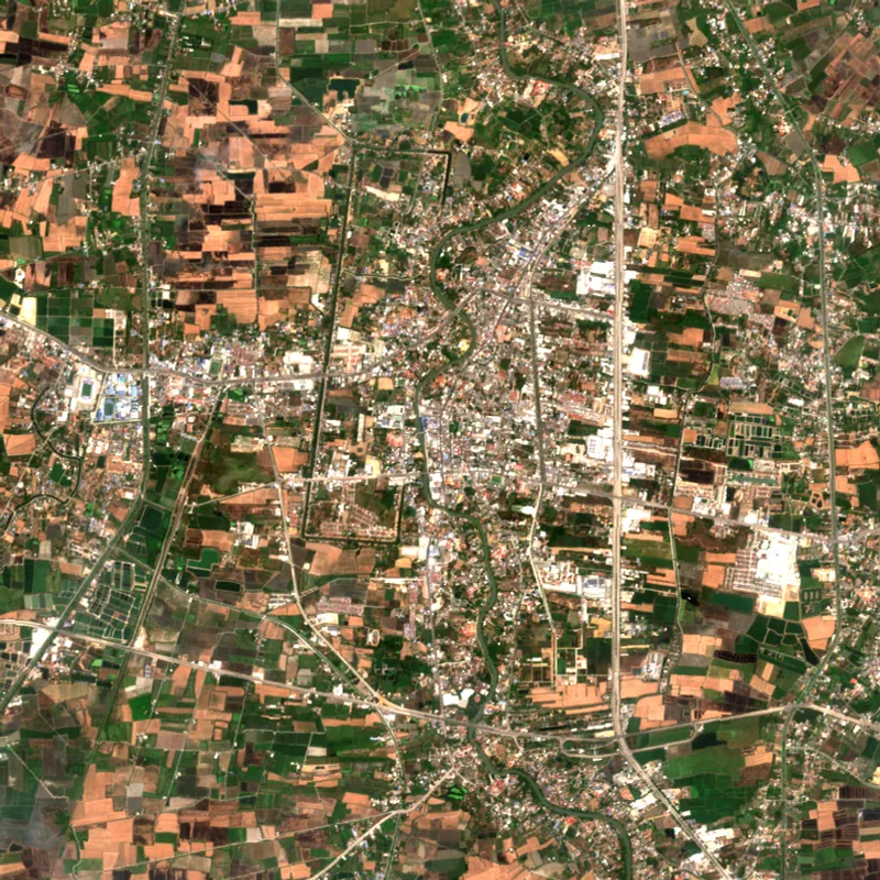 ภาพสีจริง Sentinel-2 ของสุพรรณบุรี Apr 21, 2023