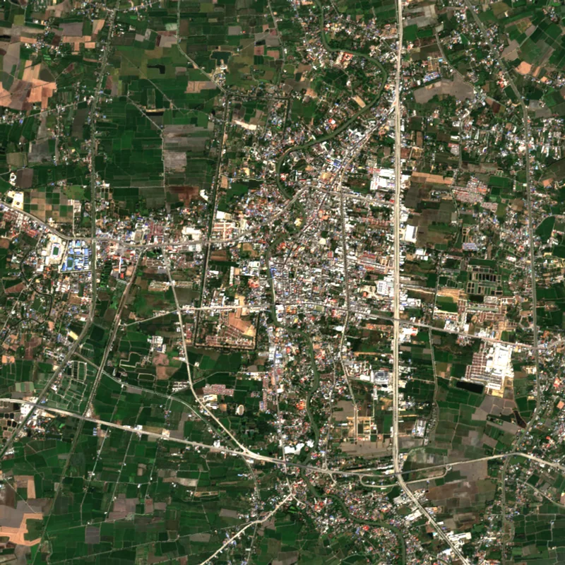 ภาพสีจริง Sentinel-2 ของสุพรรณบุรี Dec 27, 2023