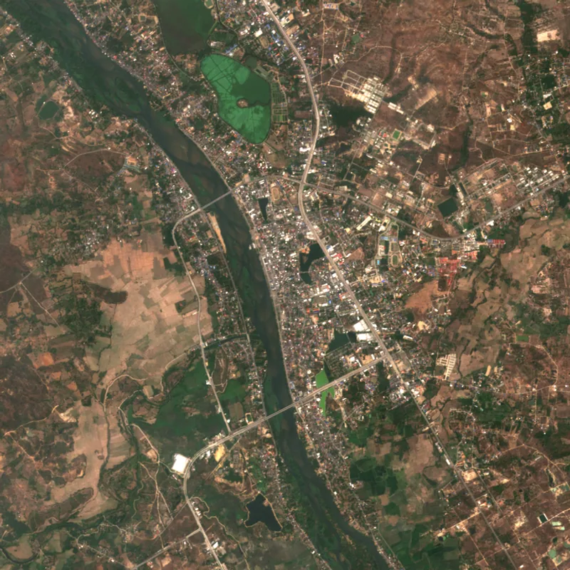 ภาพสีจริง Sentinel-2 ของตาก Mar 6, 2018