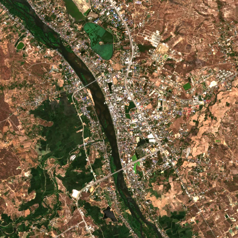 ภาพสีจริง Sentinel-2 ของตาก Mar 31, 2019