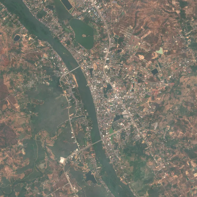 ภาพสีจริง Sentinel-2 ของตาก Feb 28, 2023