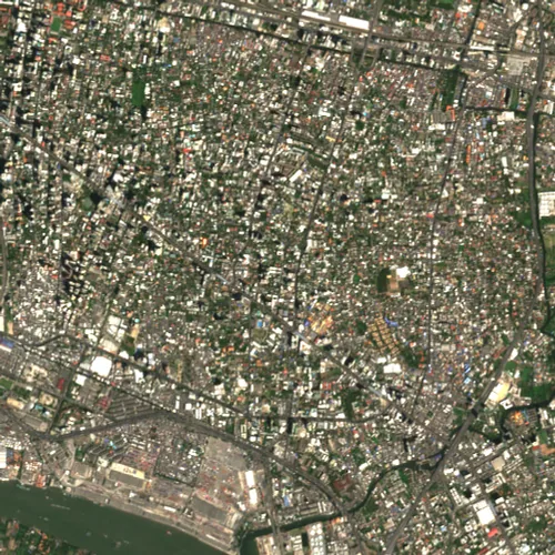 ภาพสีจริง Sentinel-2 ของทองหล่อ กรุงเทพมหานคร Feb 16, 2017