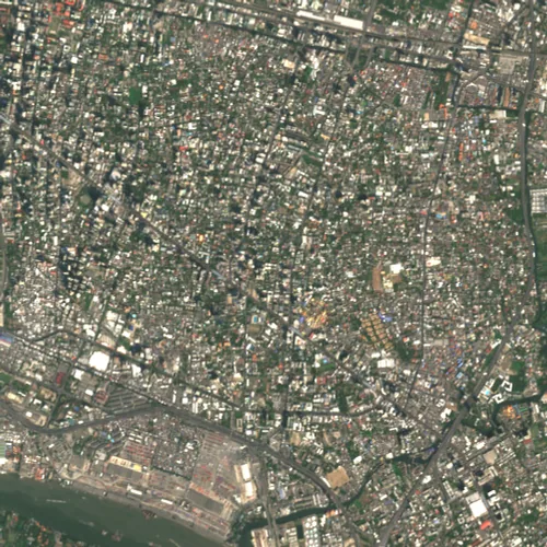 ภาพสีจริง Sentinel-2 ของทองหล่อ กรุงเทพมหานคร Jan 27, 2019