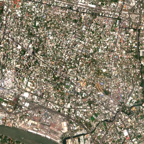 ภาพสีจริง Sentinel-2 ของทองหล่อ กรุงเทพมหานคร Apr 21, 2023