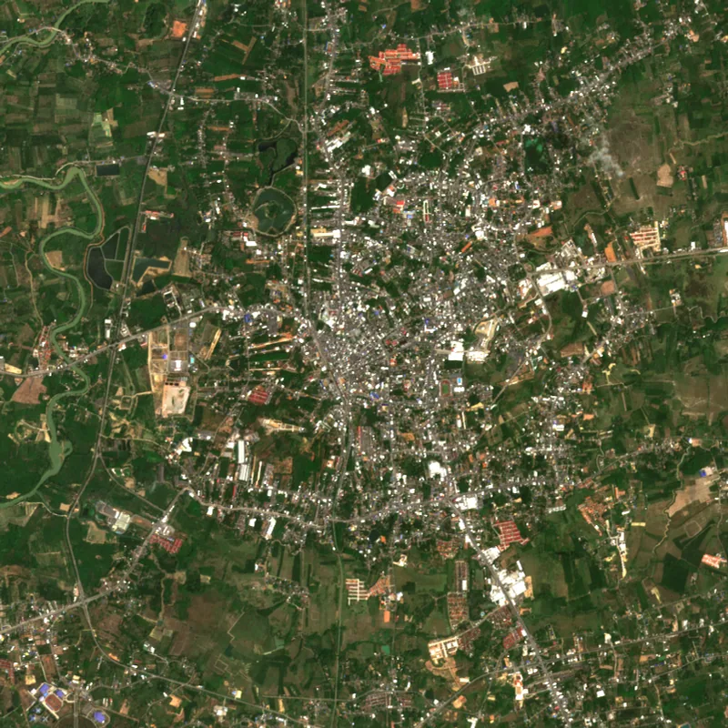 ภาพสีจริง Sentinel-2 ของตรัง Mar 8, 2017