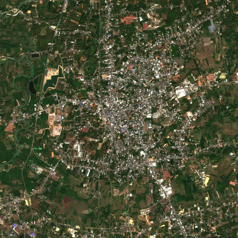 ภาพสีจริง Sentinel-2 ของตรัง Jan 27, 2020