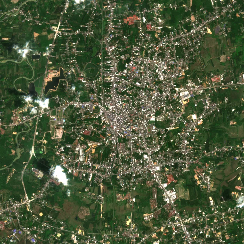 ภาพสีจริง Sentinel-2 ของตรัง Mar 12, 2022