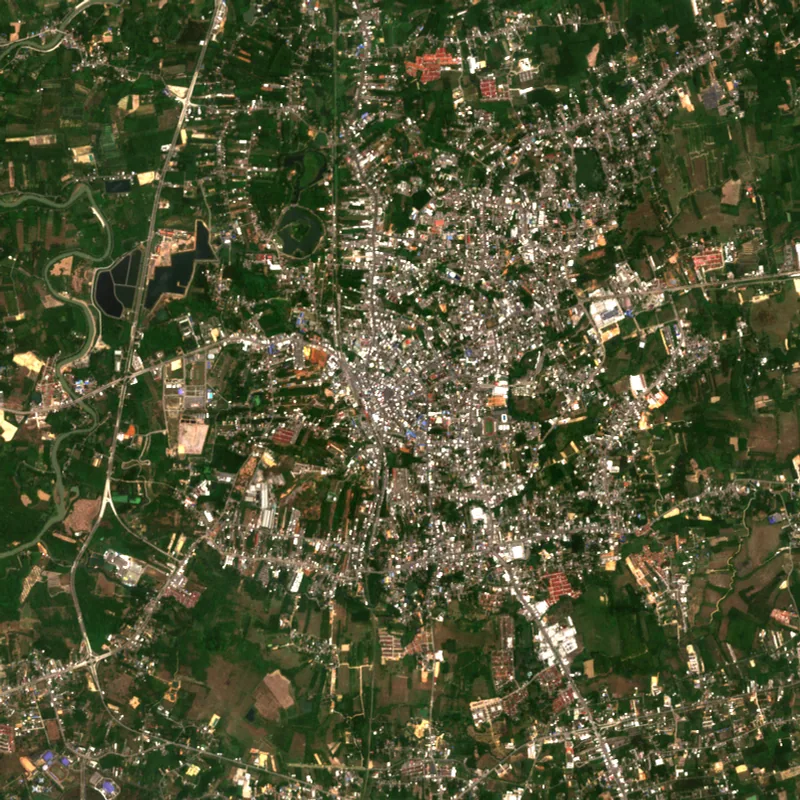 ภาพสีจริง Sentinel-2 ของตรัง Apr 11, 2023