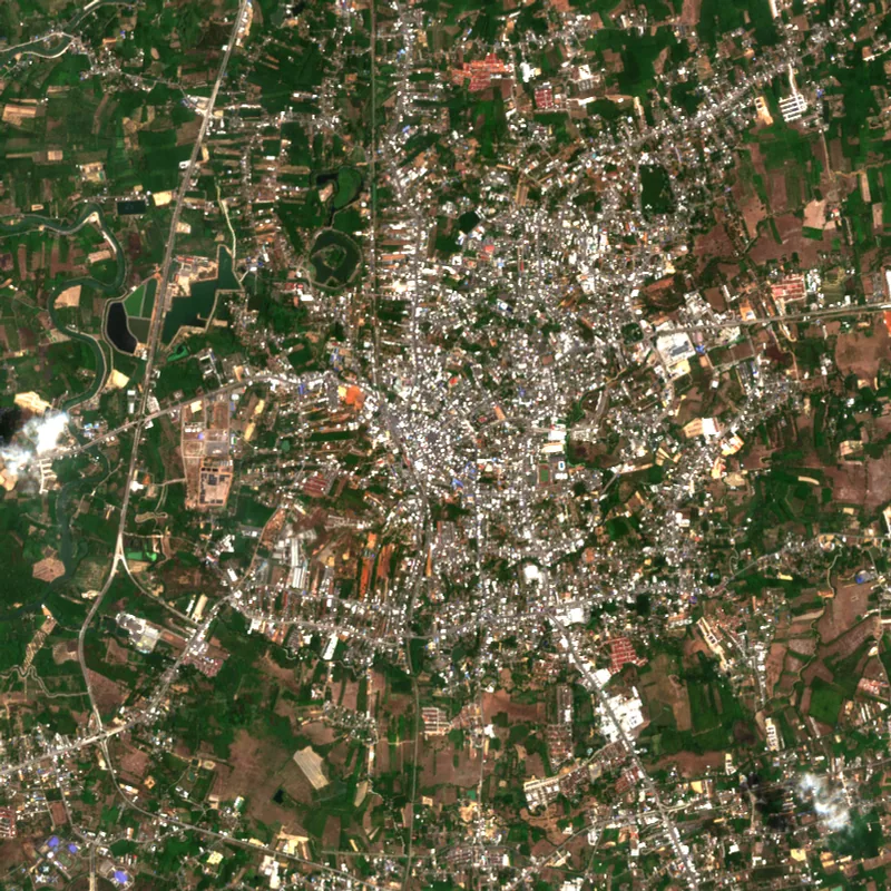 ภาพสีจริง Sentinel-2 ของตรัง Apr 5, 2024