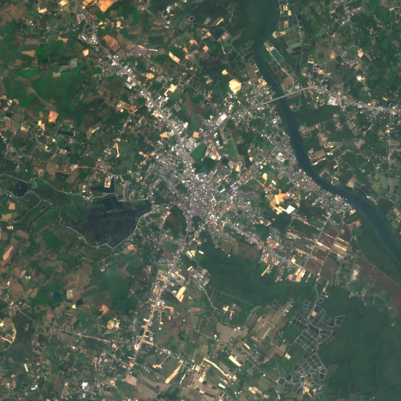 ภาพสีจริง Sentinel-2 ของตราด Jan 29, 2019