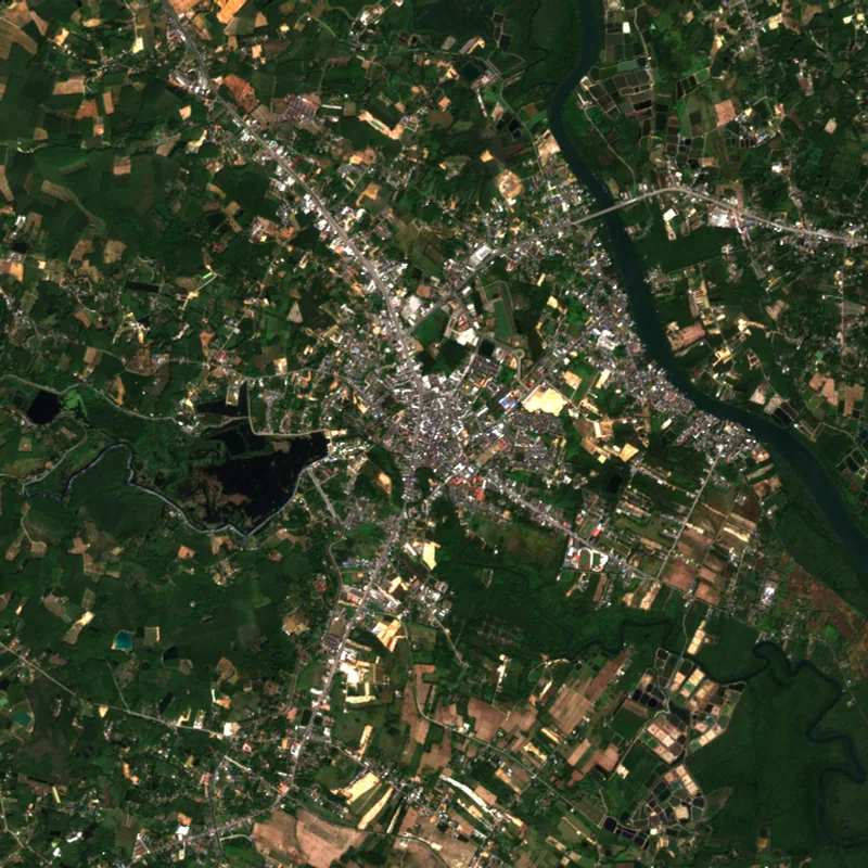 ภาพสีจริง Sentinel-2 ของตราด Dec 9, 2020