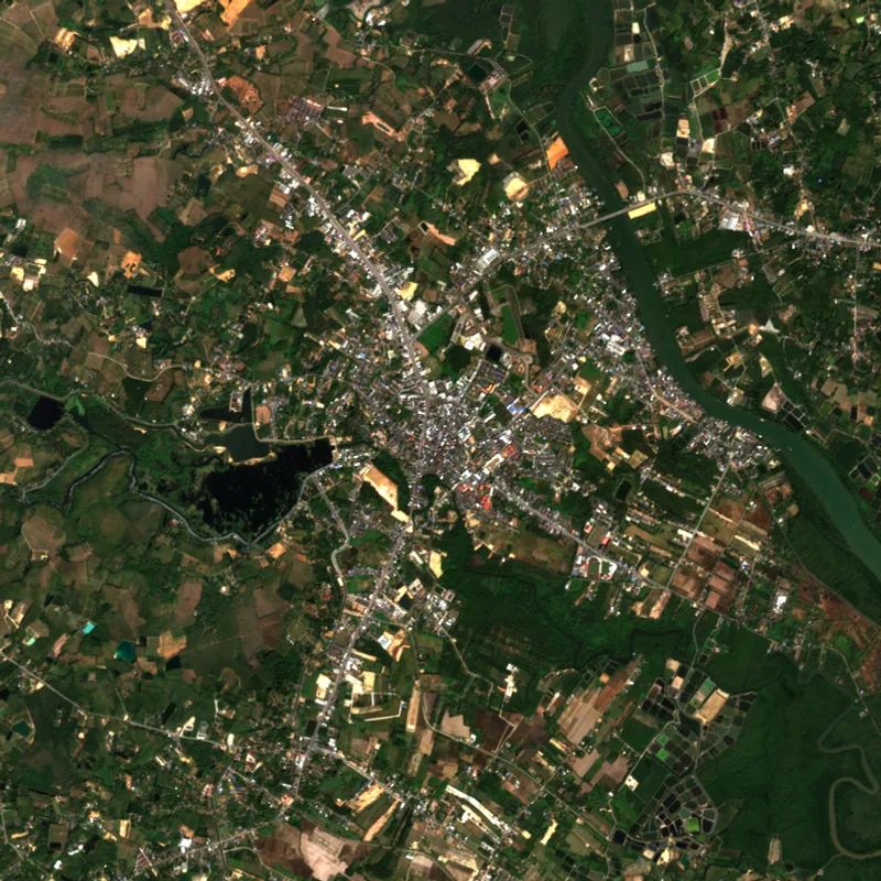 ภาพสีจริง Sentinel-2 ของตราด Jan 3, 2022