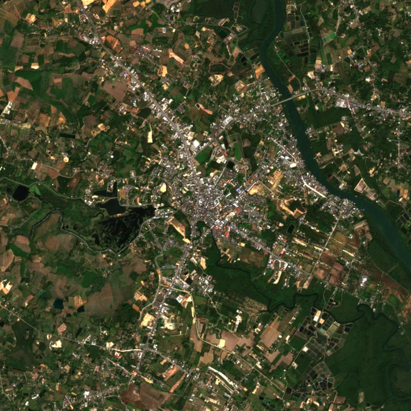 ภาพสีจริง Sentinel-2 ของตราด Jan 3, 2023