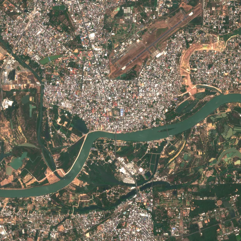ภาพสีจริง Sentinel-2 ของอุบลราชธานี Mar 3, 2024