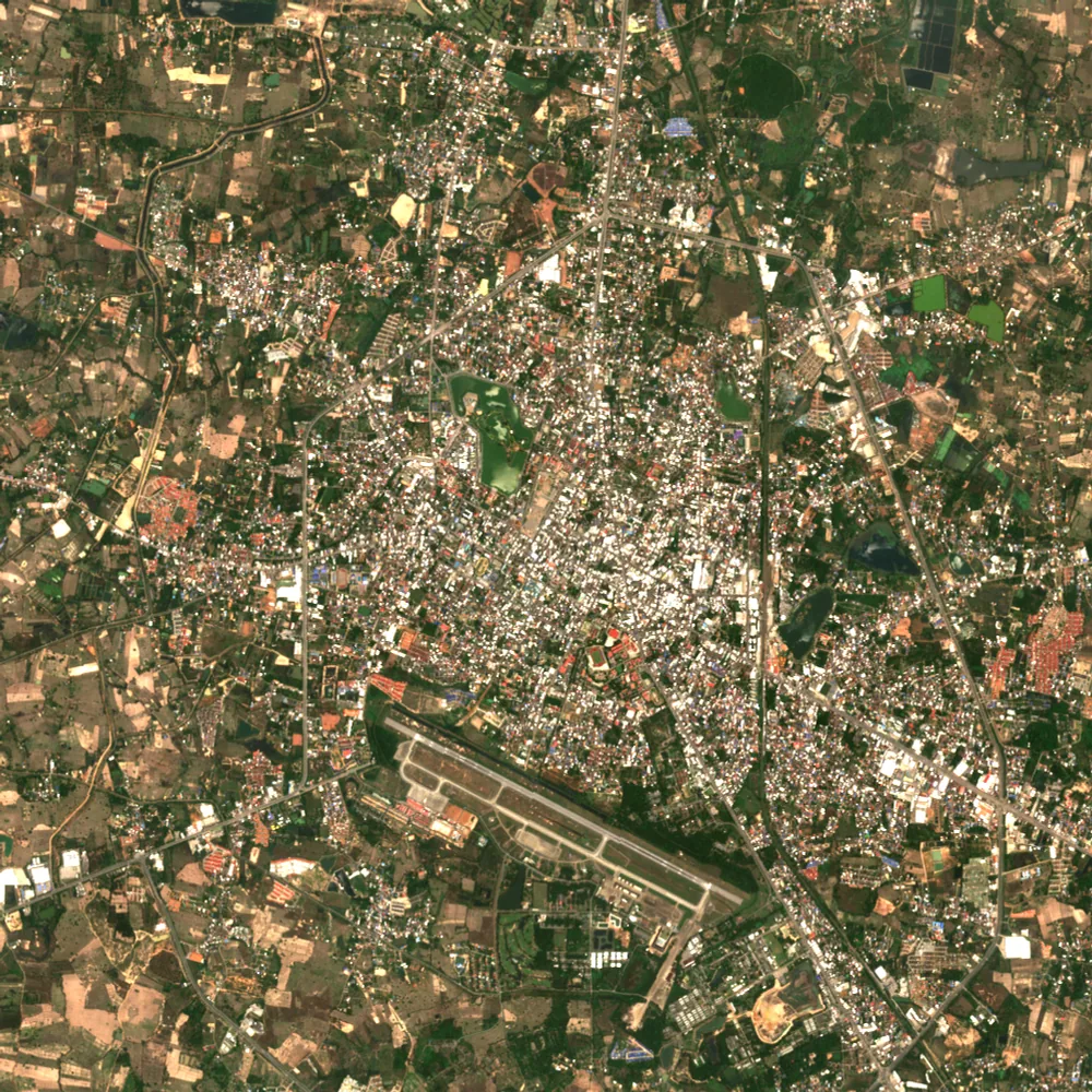 ภาพสีจริง Sentinel-2 ของอุดรธานี Apr 7, 2017