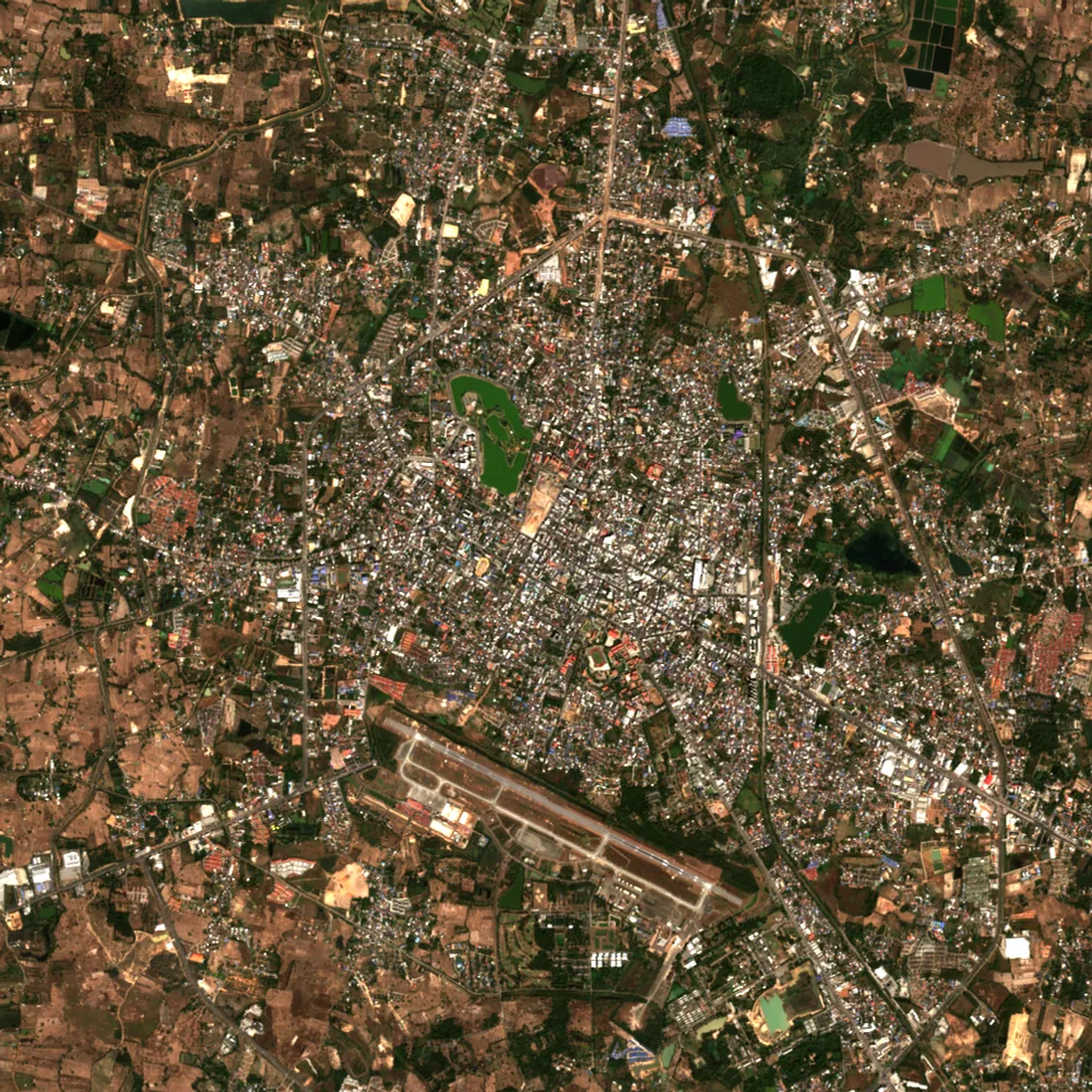 ภาพสีจริง Sentinel-2 ของอุดรธานี Dec 23, 2017