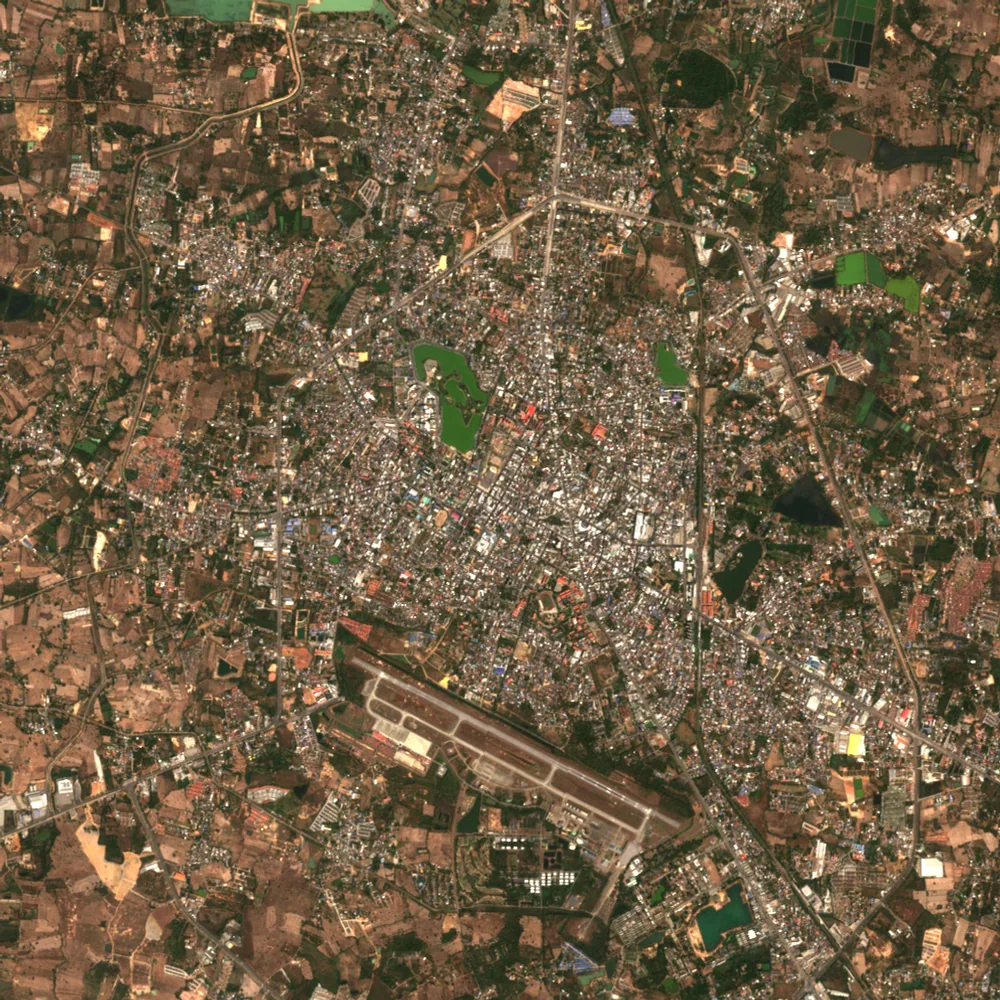 ภาพสีจริง Sentinel-2 ของอุดรธานี Jan 26, 2021