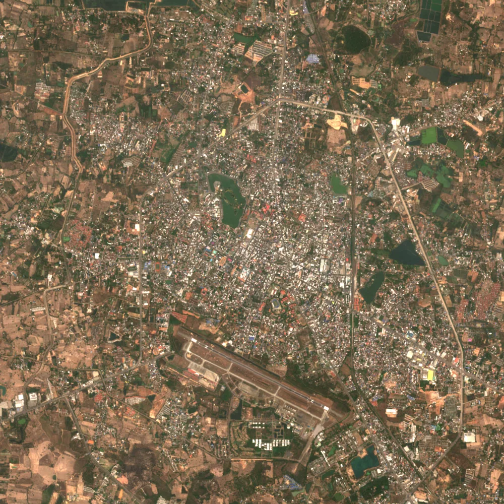 ภาพสีจริง Sentinel-2 ของอุดรธานี Mar 7, 2023