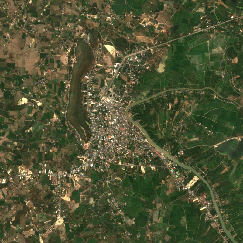 ภาพสีจริง Sentinel-2 ของอุทัยธานี Feb 9, 2017