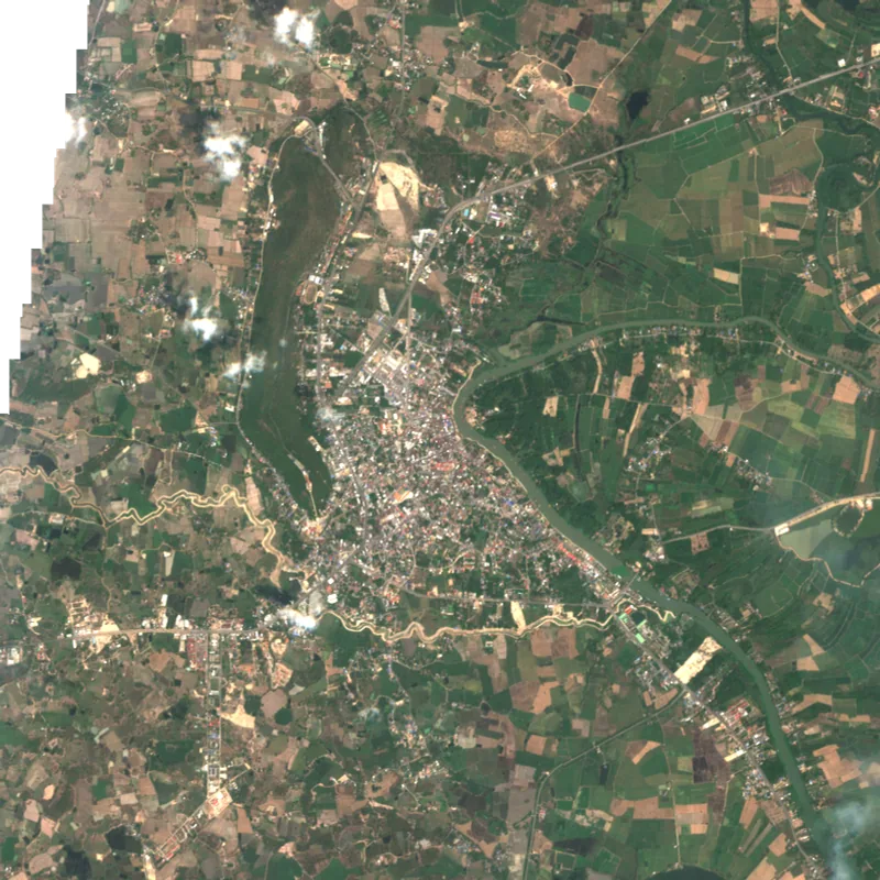 ภาพสีจริง Sentinel-2 ของอุทัยธานี Mar 18, 2018