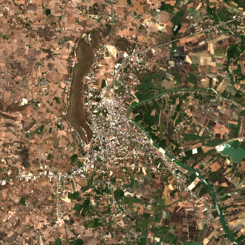 ภาพสีจริง Sentinel-2 ของอุทัยธานี Mar 31, 2019