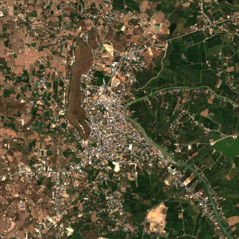 ภาพสีจริง Sentinel-2 ของอุทัยธานี Feb 13, 2024