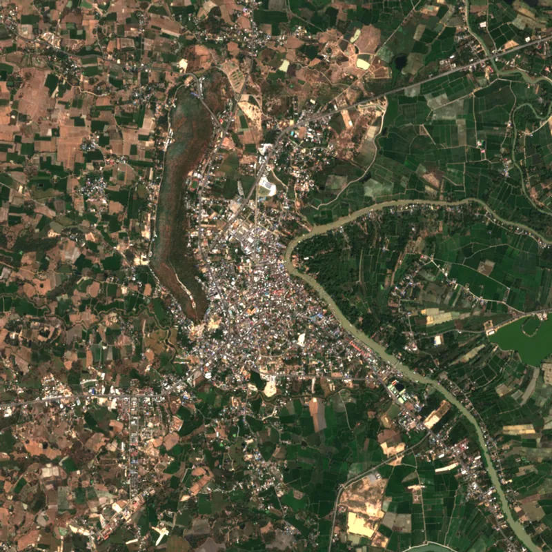 Latest Sentinel-2 image of Uthai Thani, 13 Jan 2025
