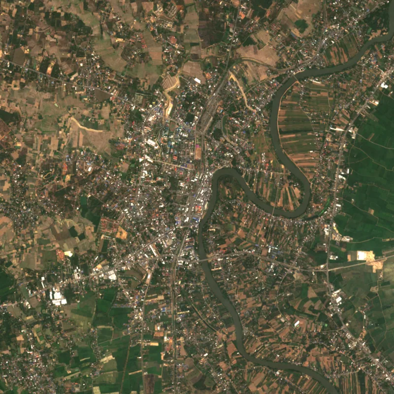 ภาพสีจริง Sentinel-2 ของอุตรดิตถ์ Feb 19, 2017