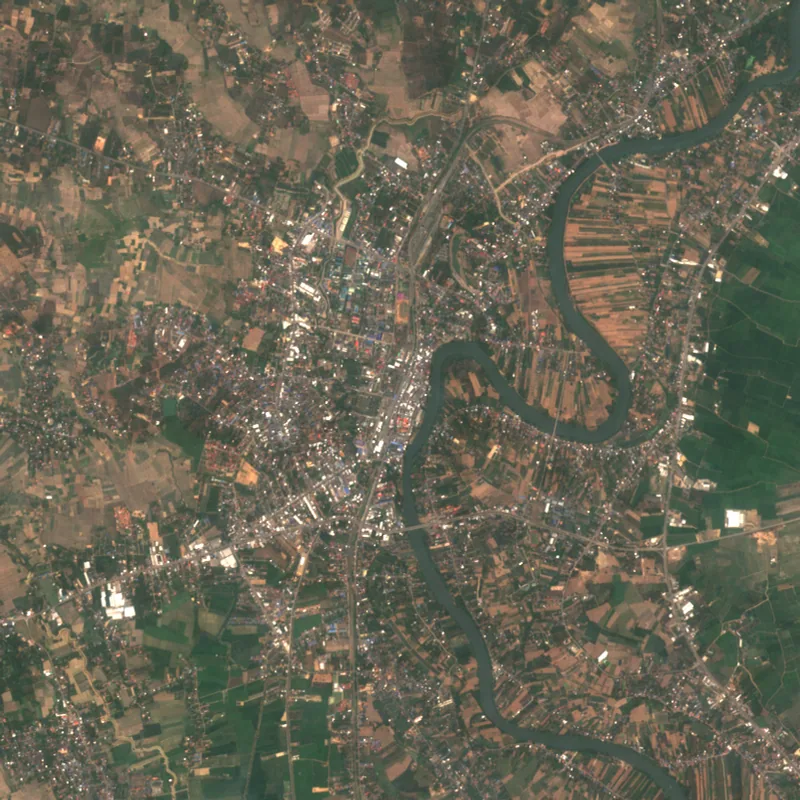 ภาพสีจริง Sentinel-2 ของอุตรดิตถ์ Mar 6, 2018