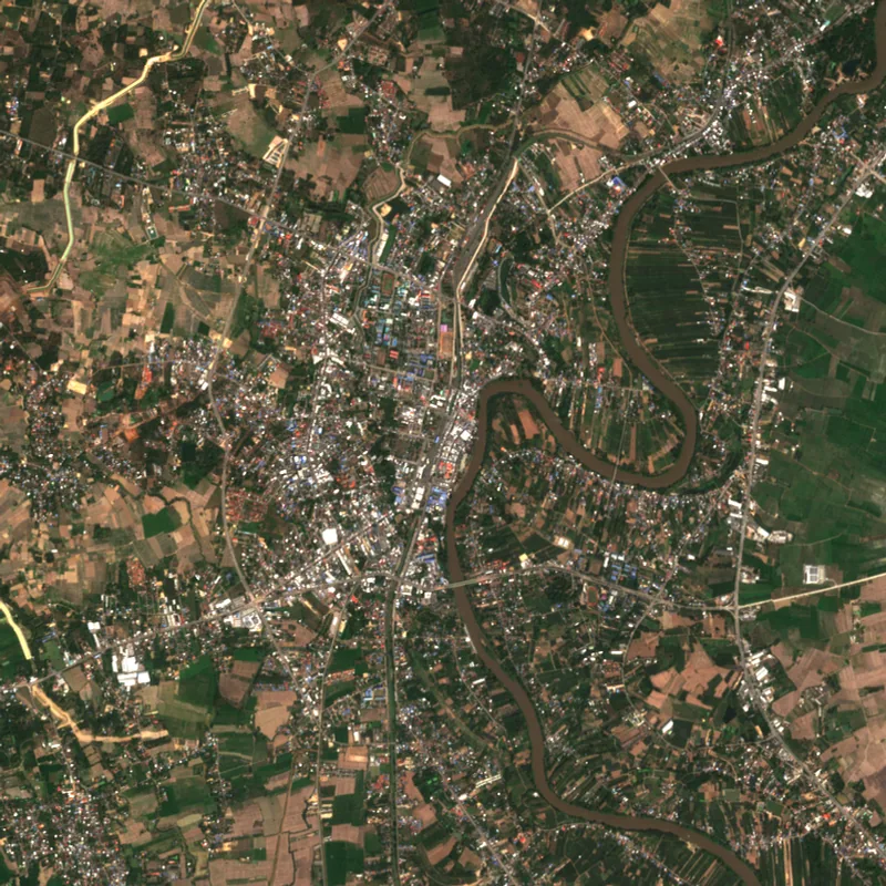 ภาพสีจริง Sentinel-2 ของอุตรดิตถ์ Feb 8, 2024