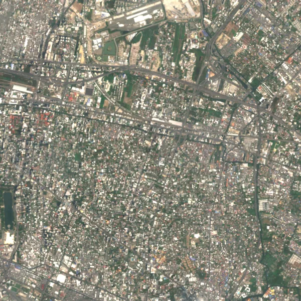 ภาพสีจริง Sentinel-2 ของวัฒนา กรุงเทพมหานคร Mar 23, 2019